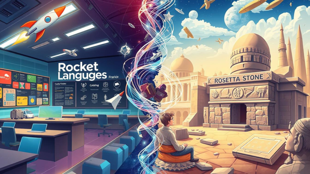 Rocket Languages vs Rosetta Stone 3